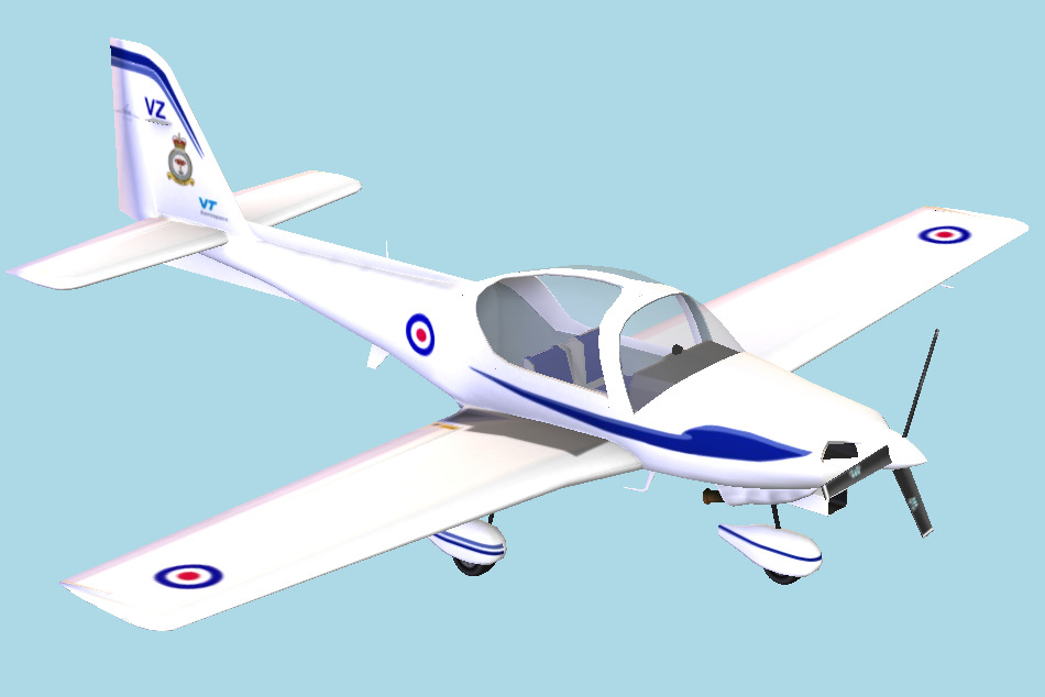 Grob G 115 Water Plane 3d model